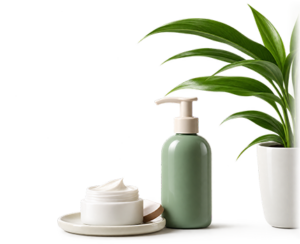 Vaso de Planta com porta creme representando bem estar sexual